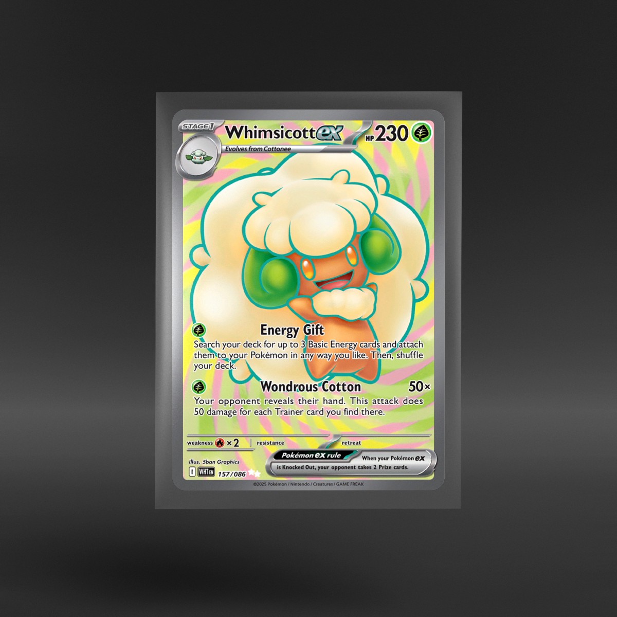 White Flare #157/086 Whimsicott ex