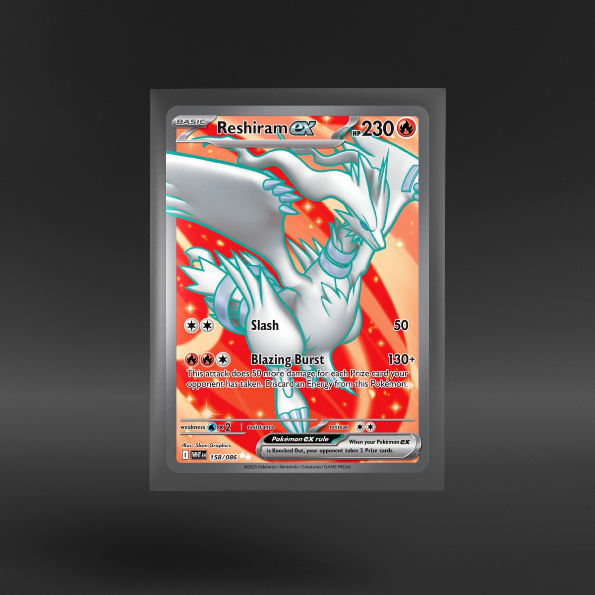 White Flare #158/086 Reshiram ex