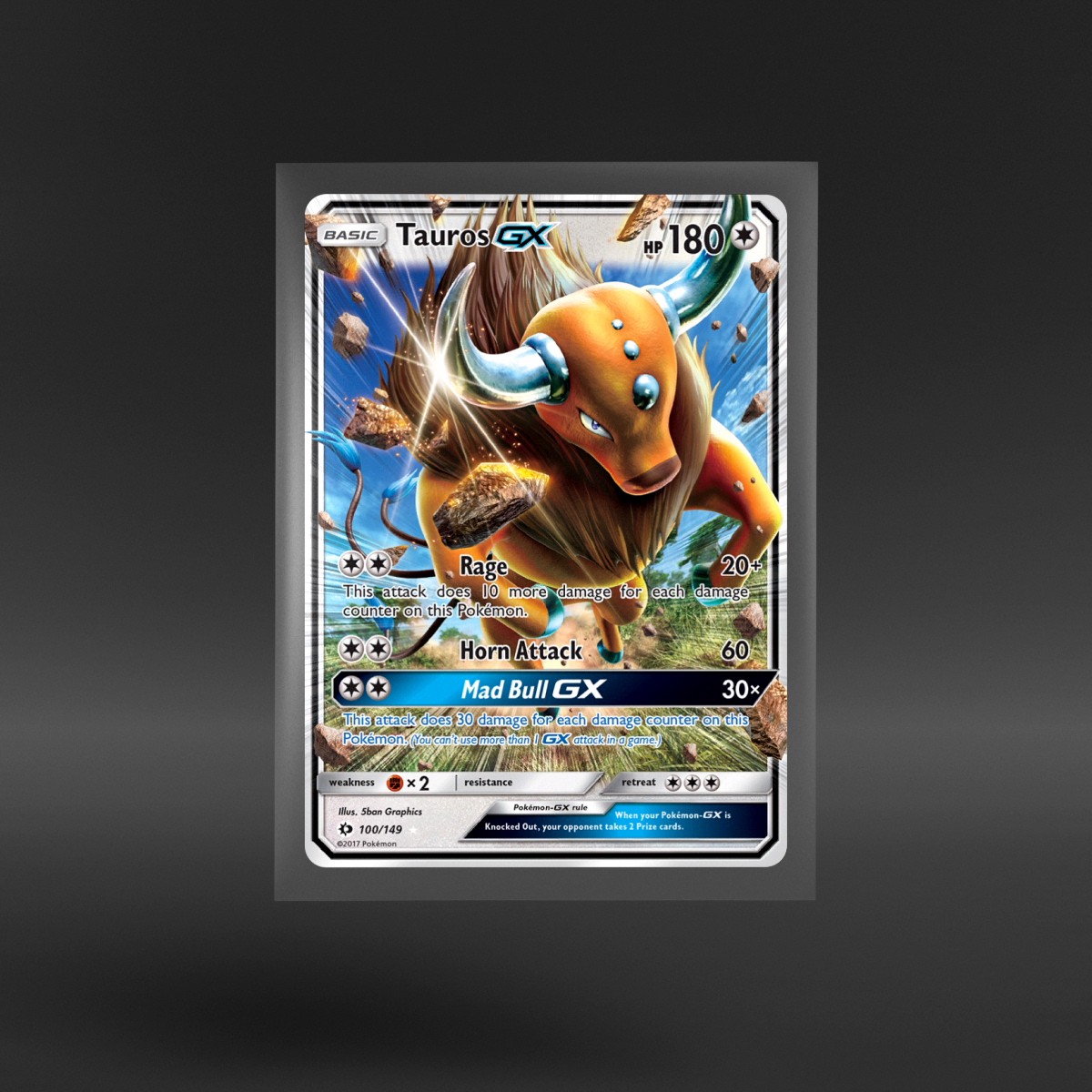 Sun & Moon #100/149 Tauros-GX