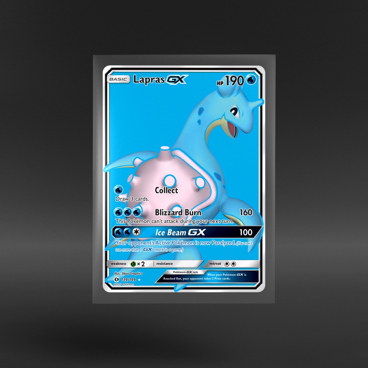 Sun & Moon #139/149 Lapras-GX