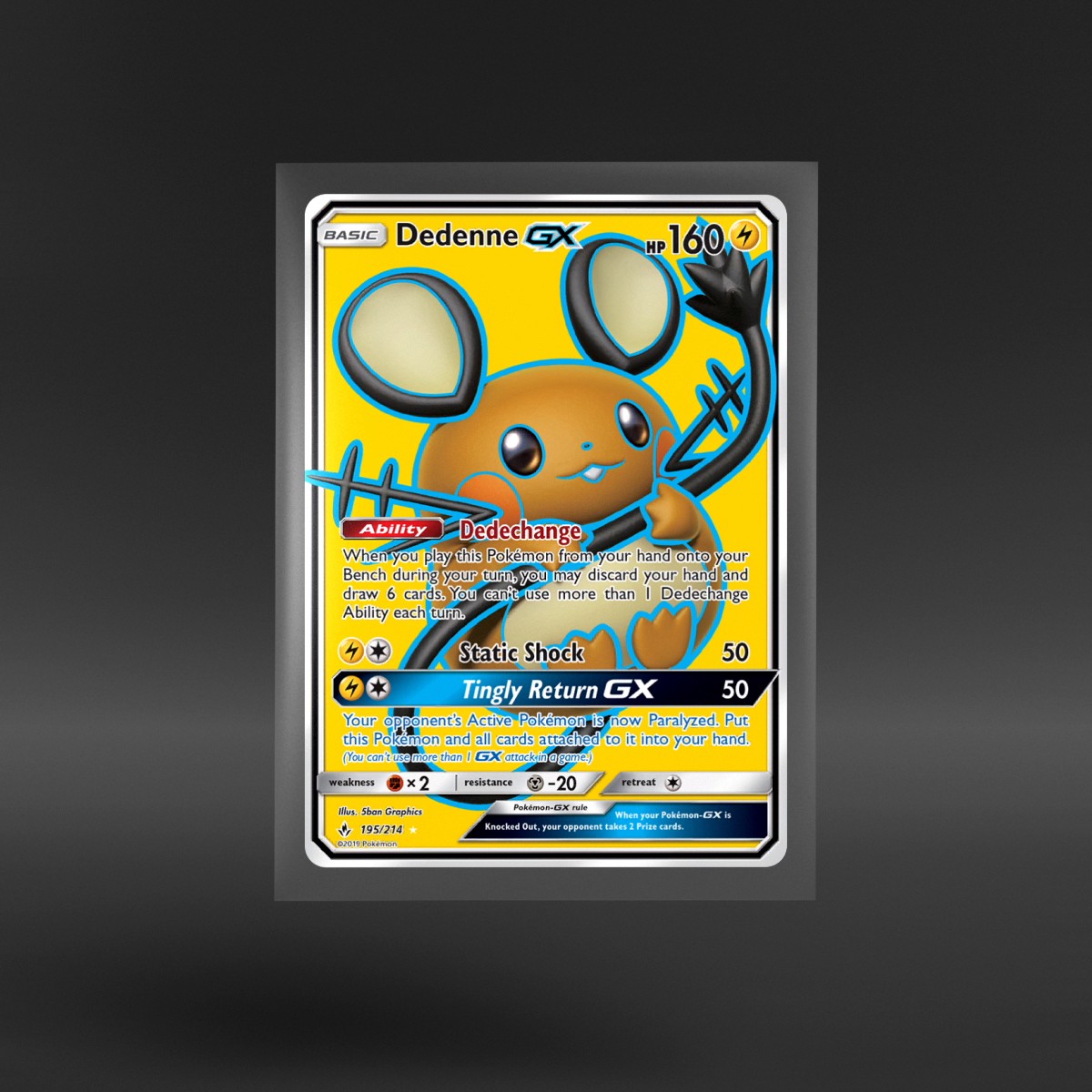 Unbroken Bonds #195/214 Dedenne-GX
