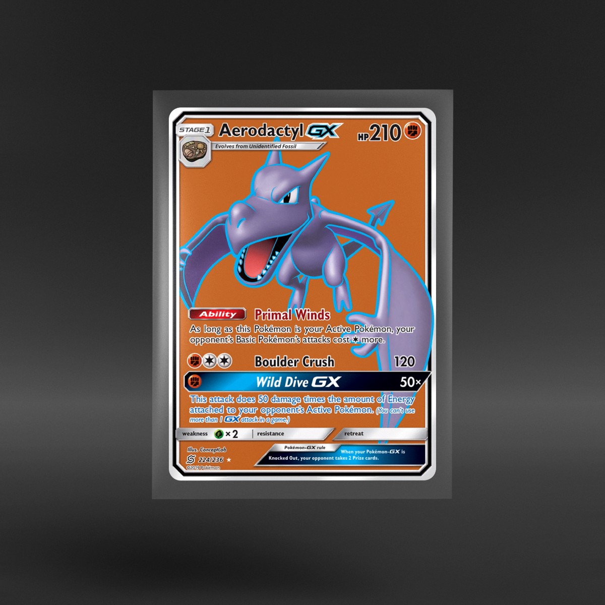 Unified Minds #224/236 Aerodactyl-GX