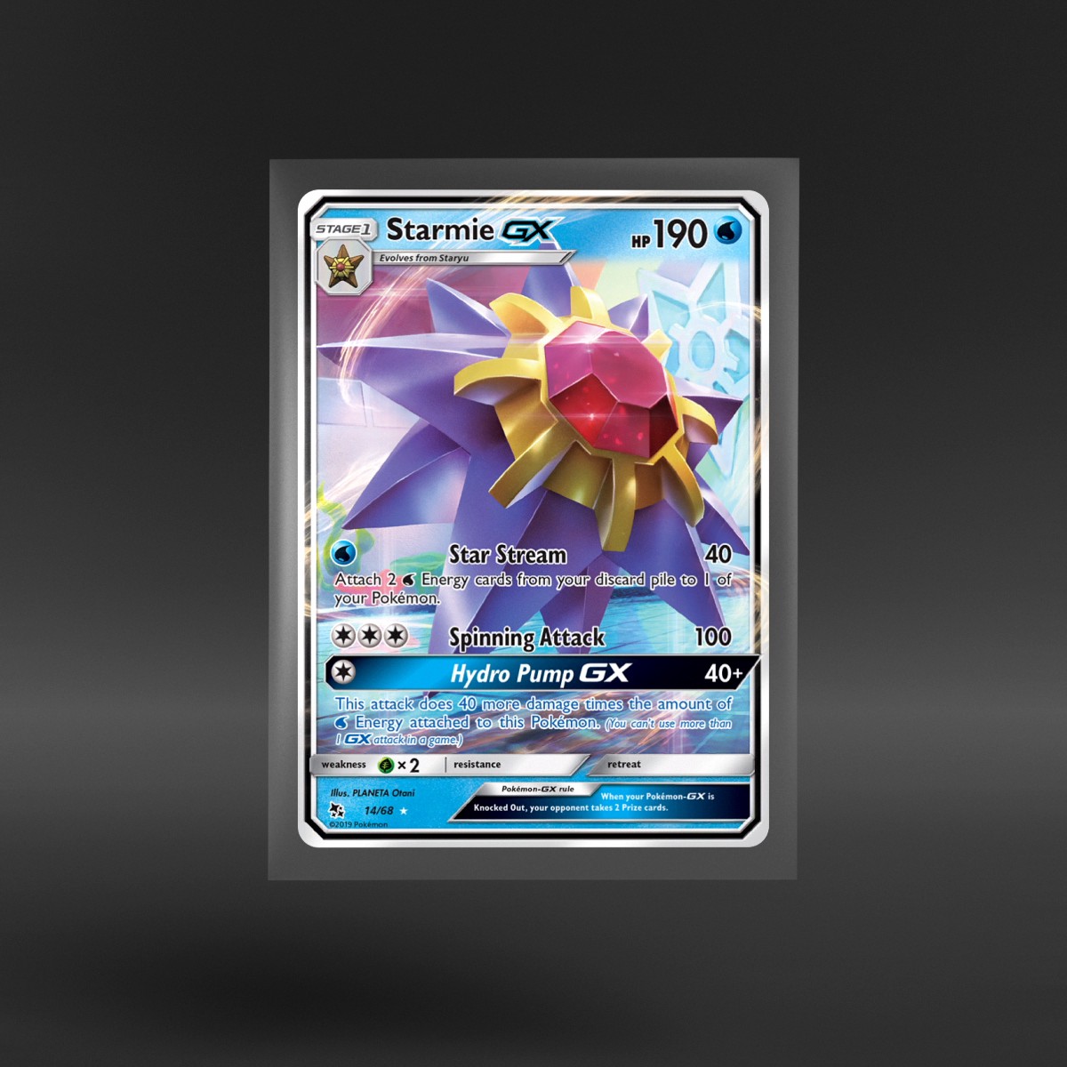 Hidden Fates #14/68 Starmie-GX