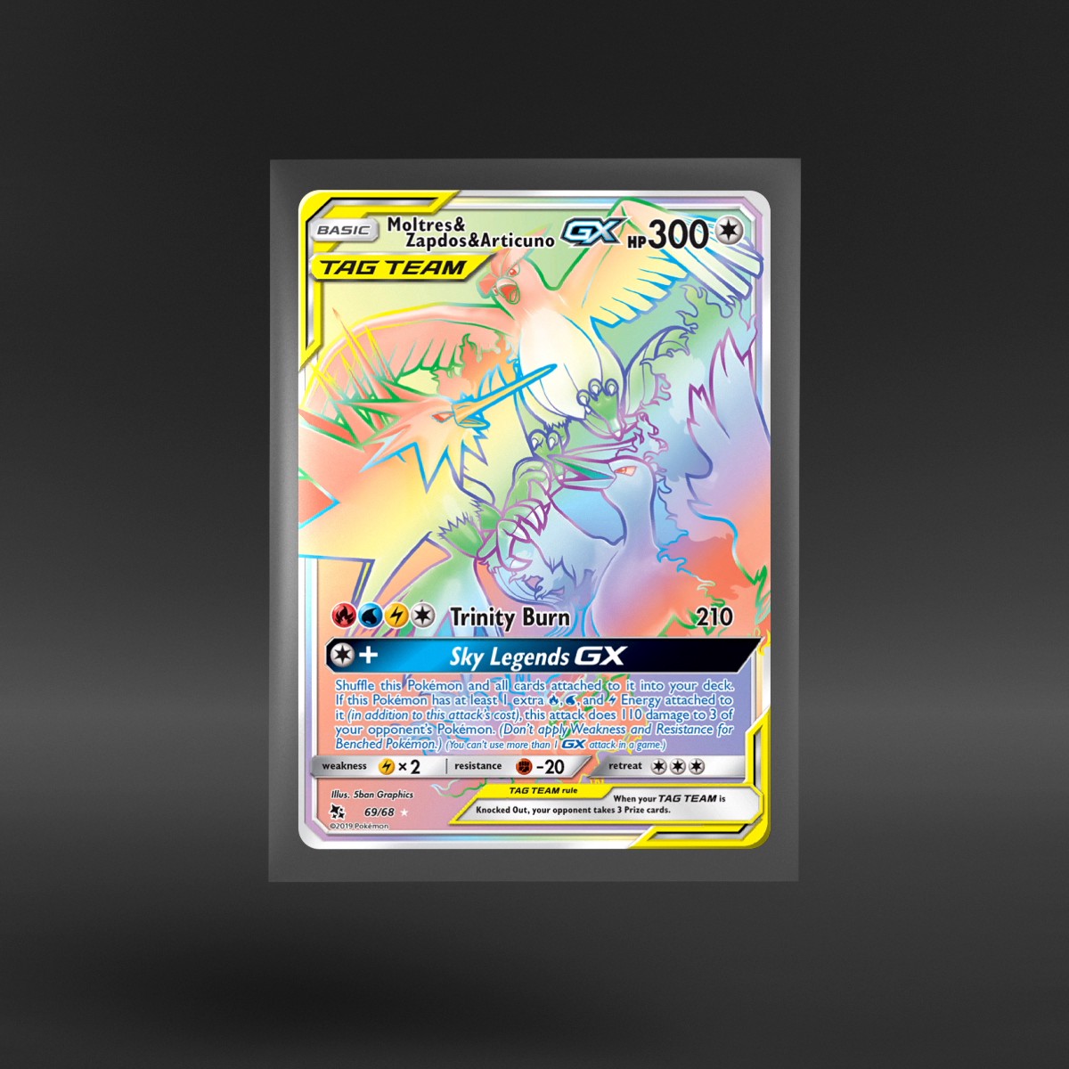 Hidden Fates #69/68 Moltres & Zapdos & Articuno-GX