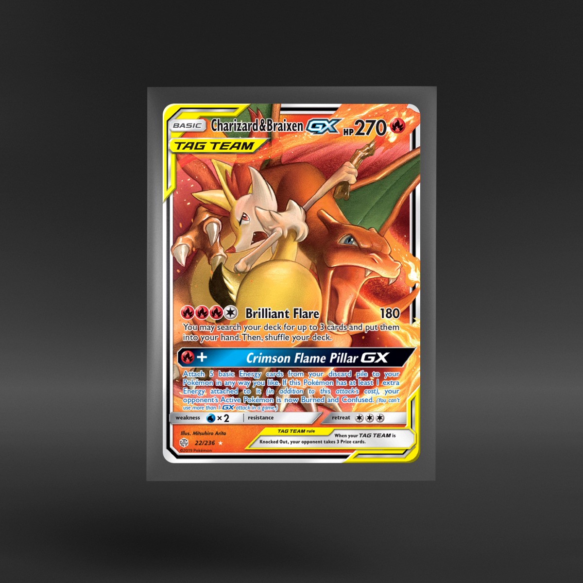 Cosmic Eclipse #22/236 Charizard & Braixen-GX
