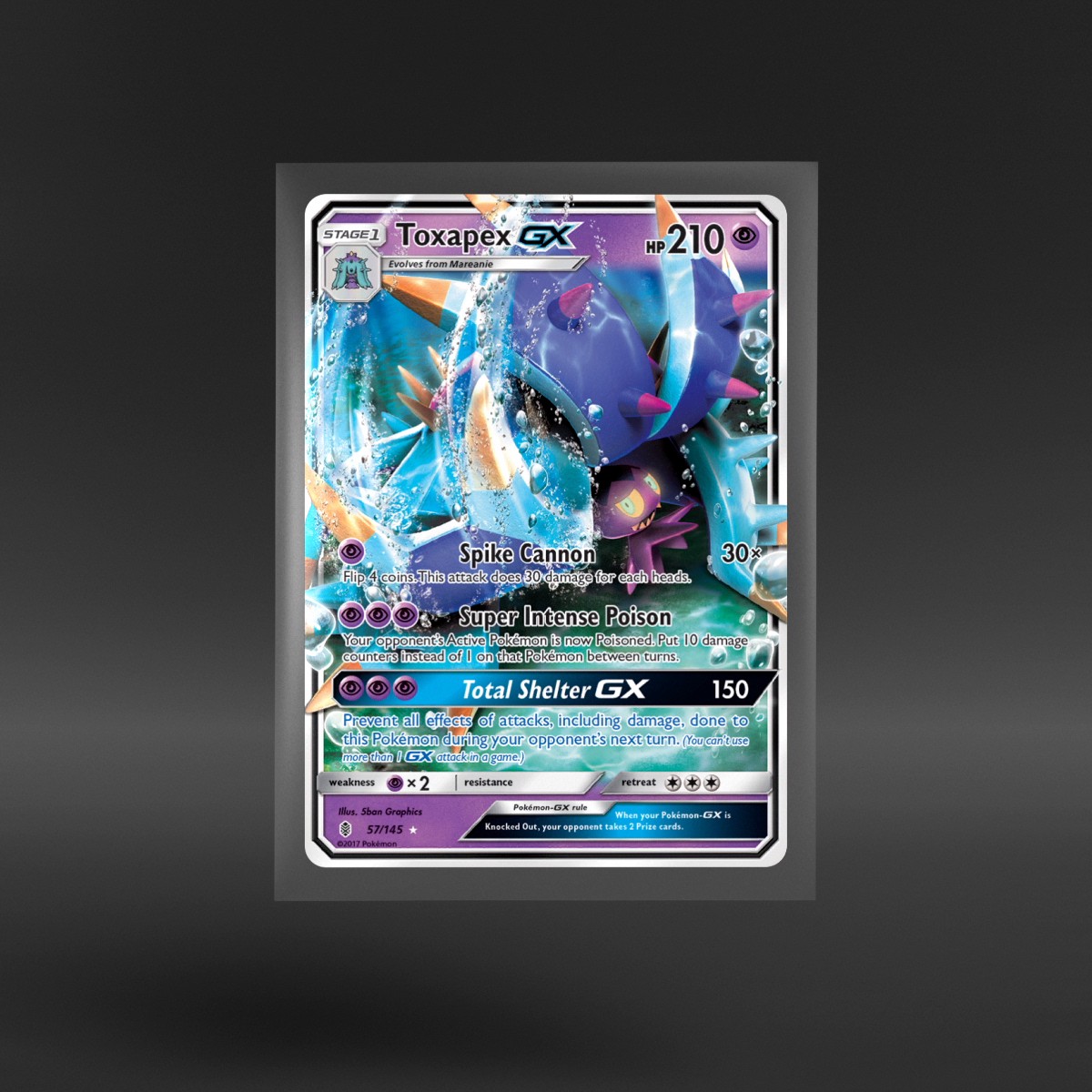 Guardians Rising #57/145 Toxapex-GX