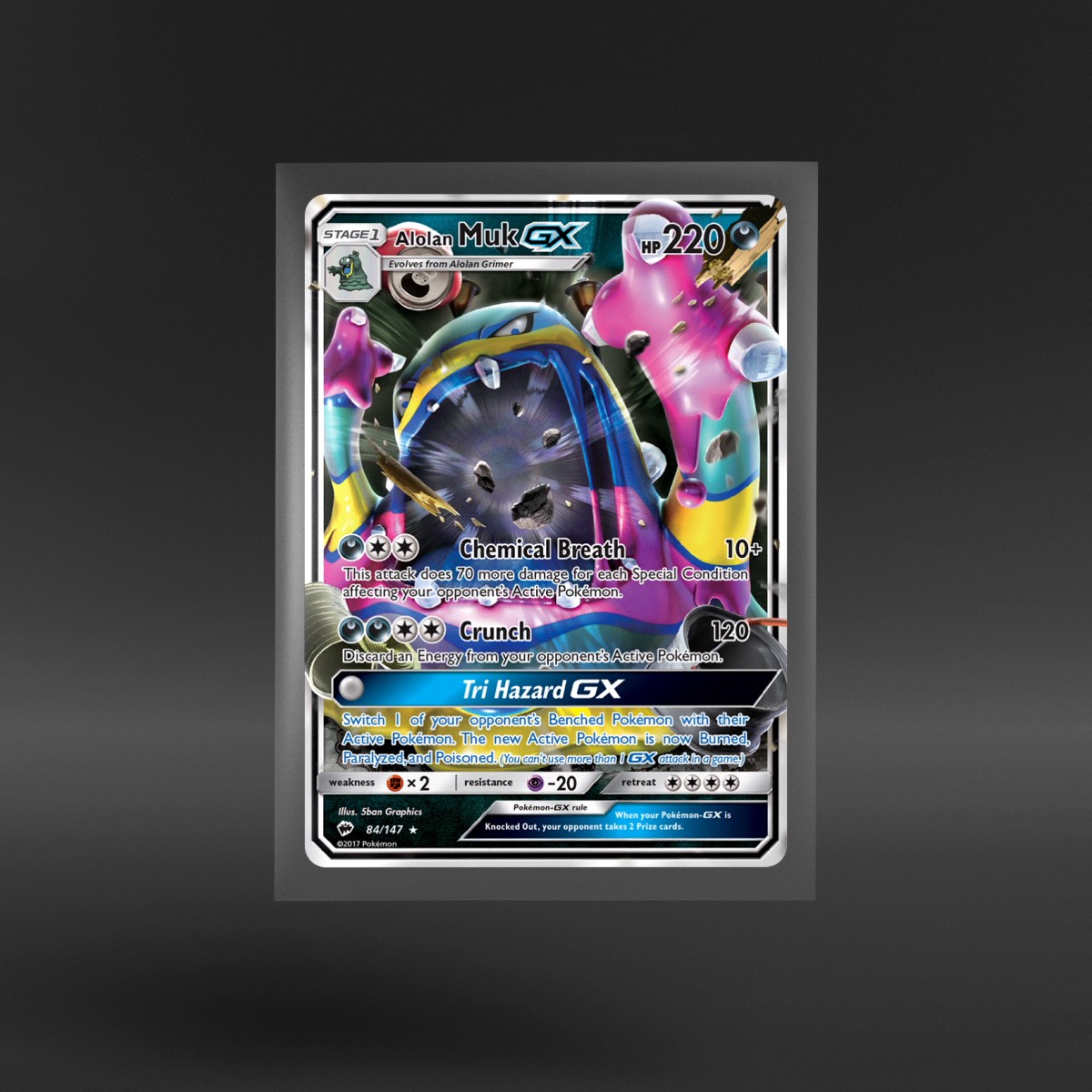 Burning Shadows #84/147 Alolan Muk-GX