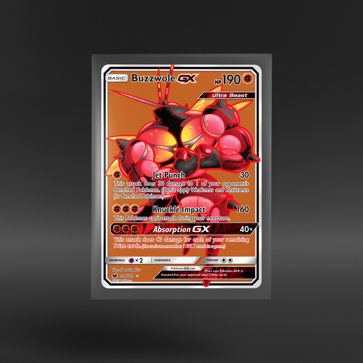 Crimson Invasion #104/111 Buzzwole-GX
