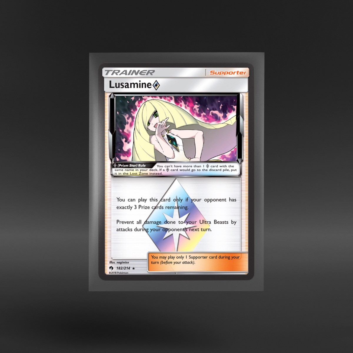 Lost Thunder #182/214 Lusamine ◇