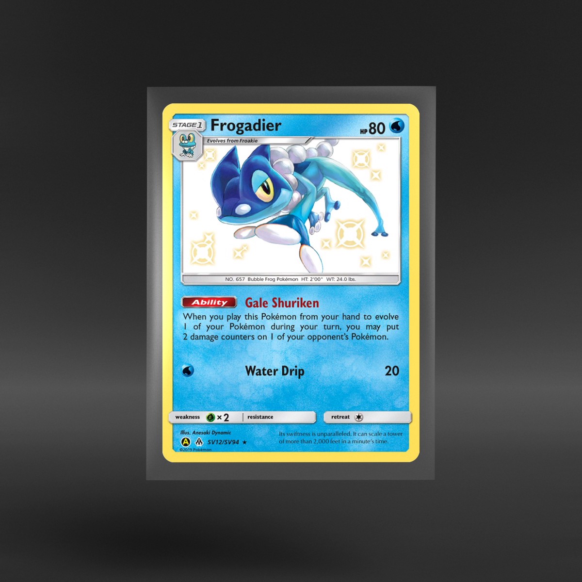 Hidden Fates Shiny Vault #SV12/SV94 Frogadier