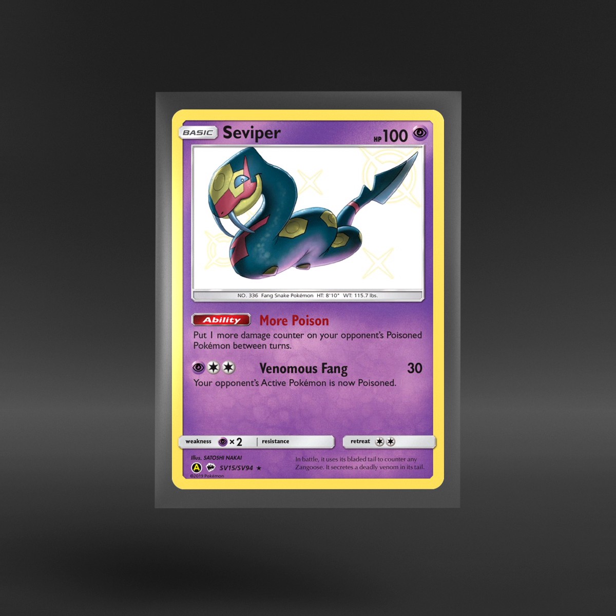 Hidden Fates Shiny Vault #SV15/SV94 Seviper