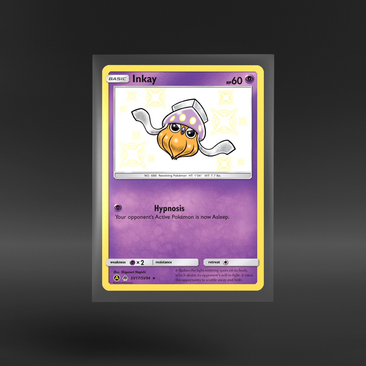 Hidden Fates Shiny Vault #SV17/SV94 Inkay