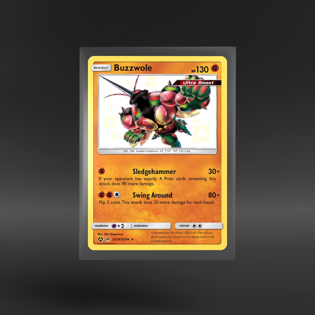 Hidden Fates Shiny Vault #SV24/SV94 Buzzwole