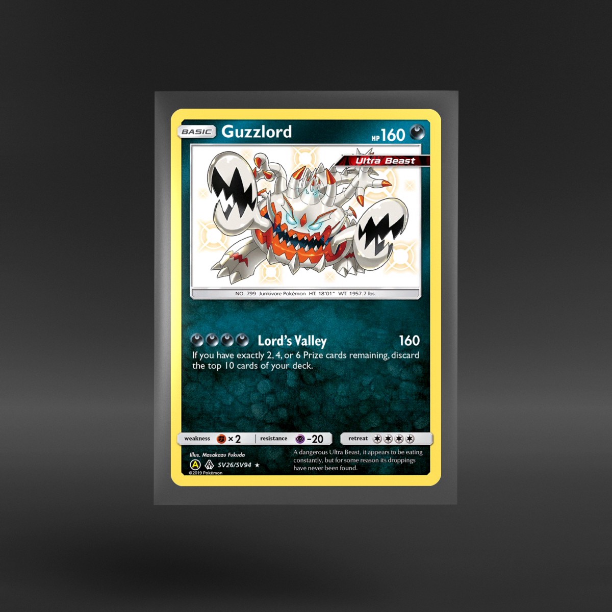 Hidden Fates Shiny Vault #SV26/SV94 Guzzlord