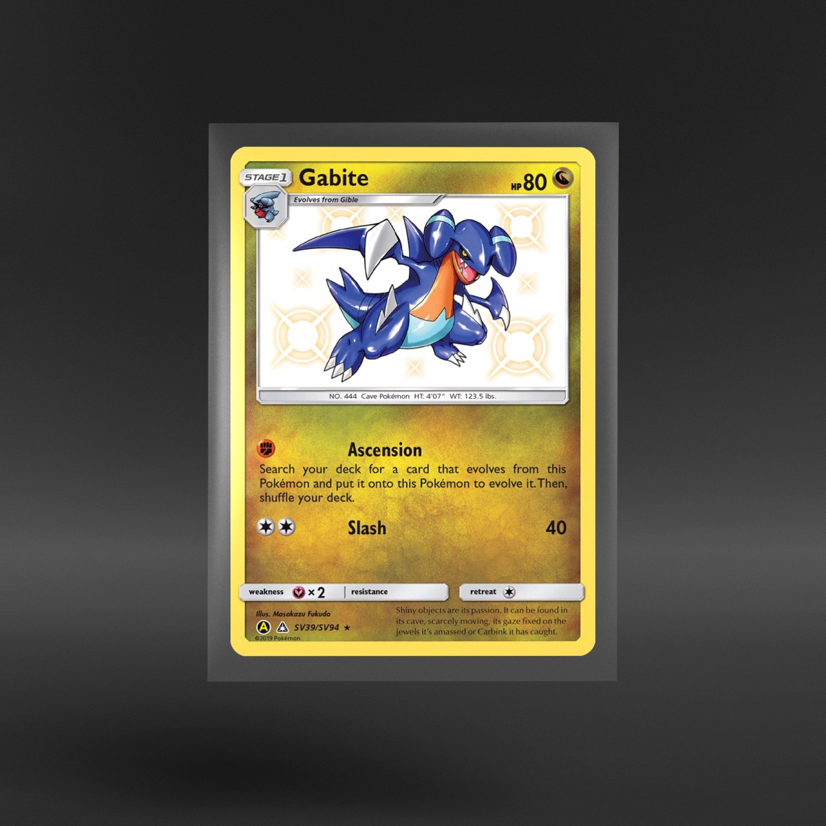 Hidden Fates Shiny Vault #SV39/SV94 Gabite