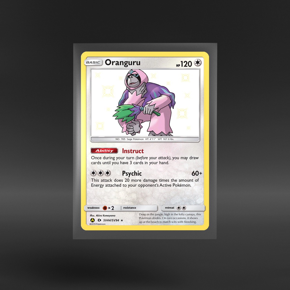 Hidden Fates Shiny Vault #SV44/SV94 Oranguru