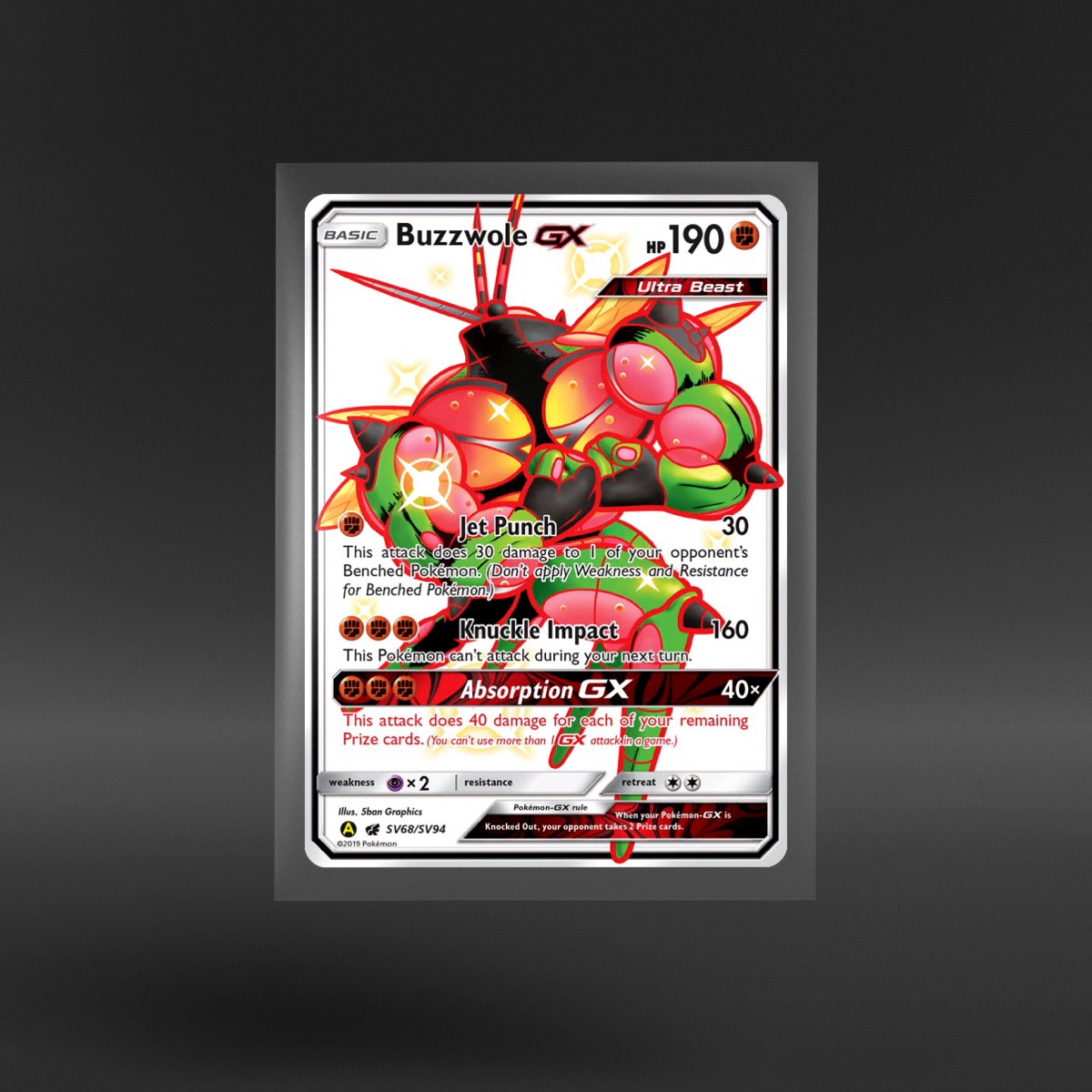 Hidden Fates Shiny Vault #SV68/SV94 Buzzwole-GX