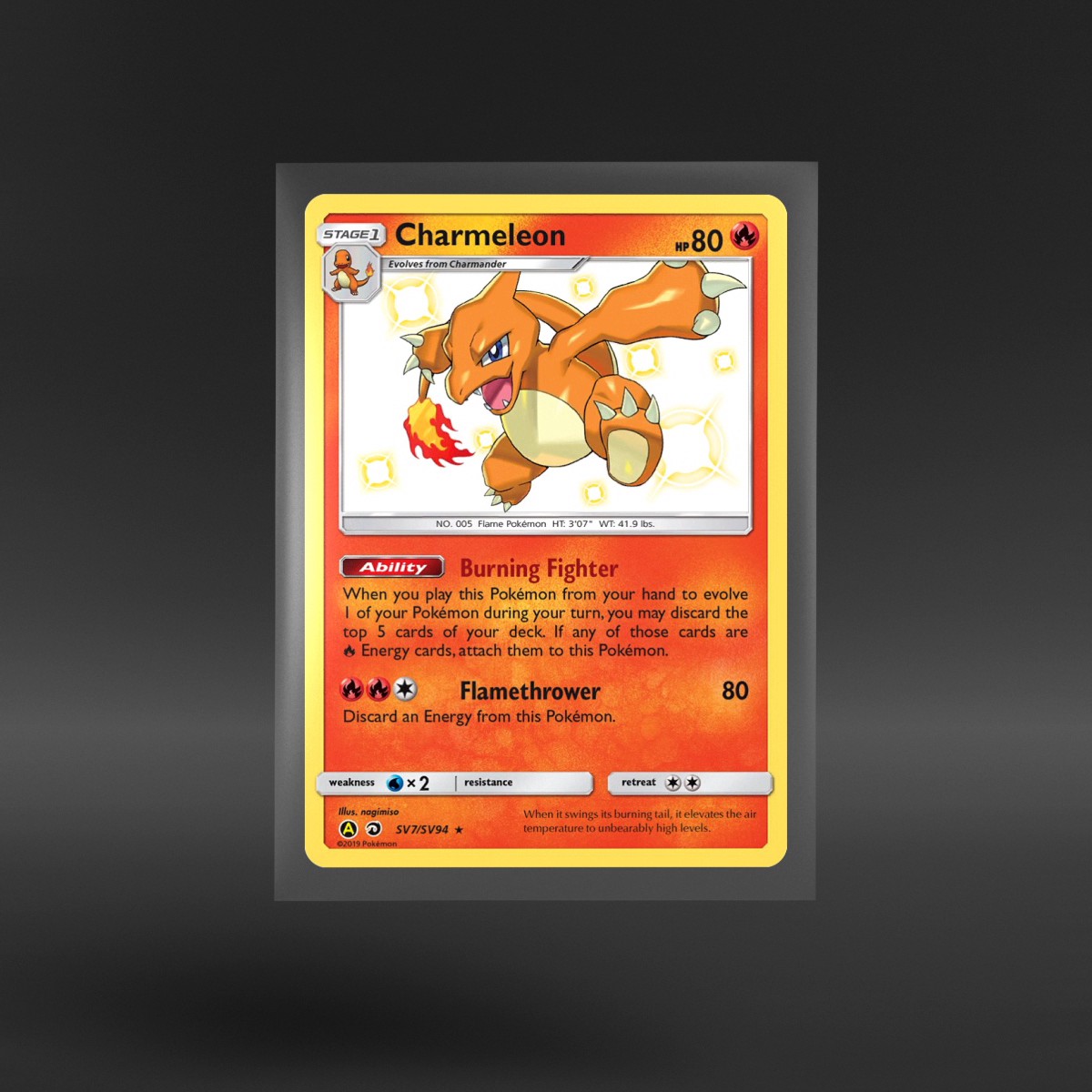 Hidden Fates Shiny Vault #SV7/SV94 Charmeleon