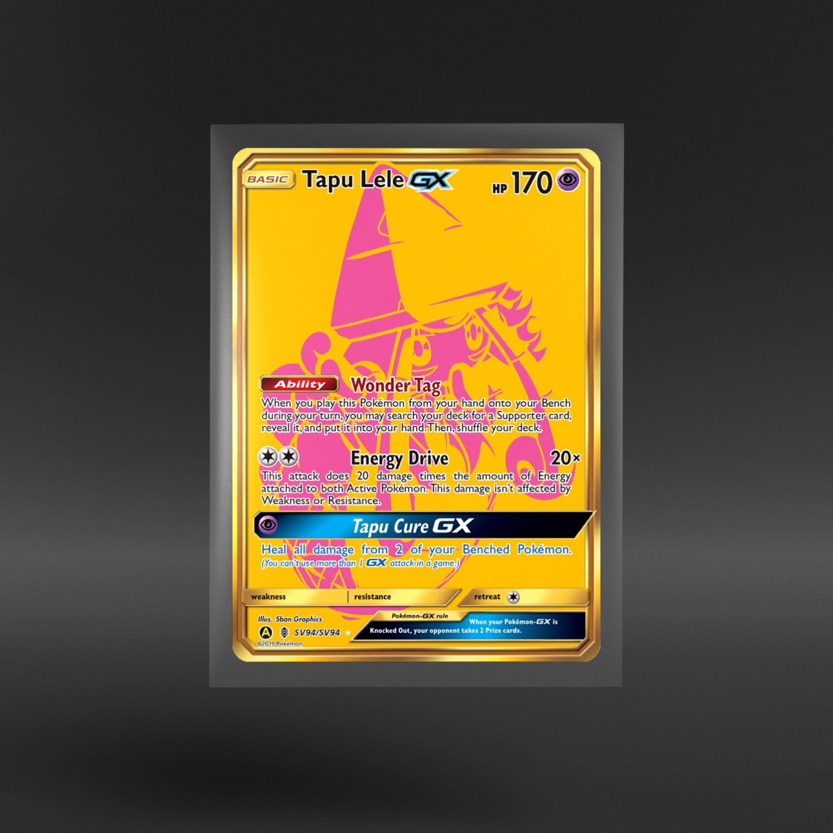 Hidden Fates Shiny Vault #SV94/SV94 Tapu Lele-GX