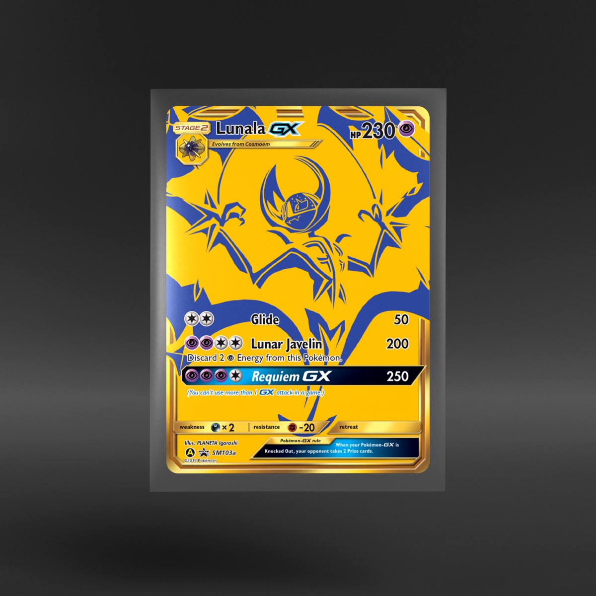 SM Black Star Promos #SM103a Lunala-GX