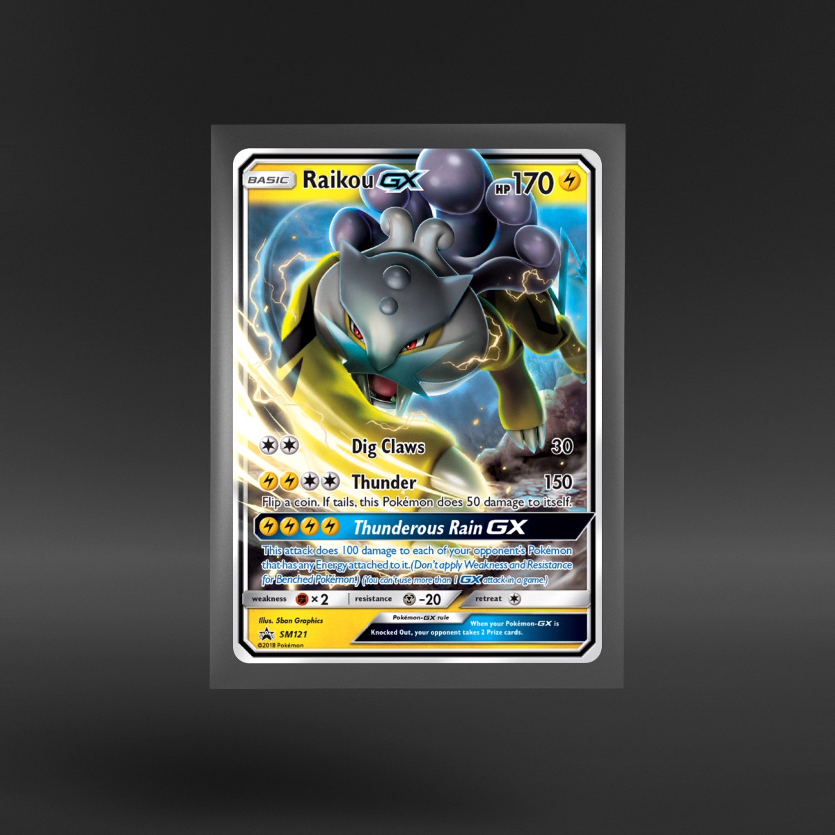 SM Black Star Promos #SM121 Raikou-GX