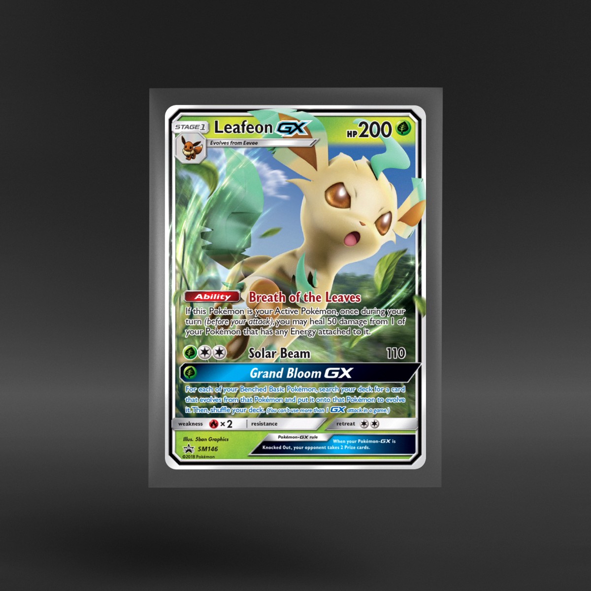 SM Black Star Promos #SM146 Leafeon-GX