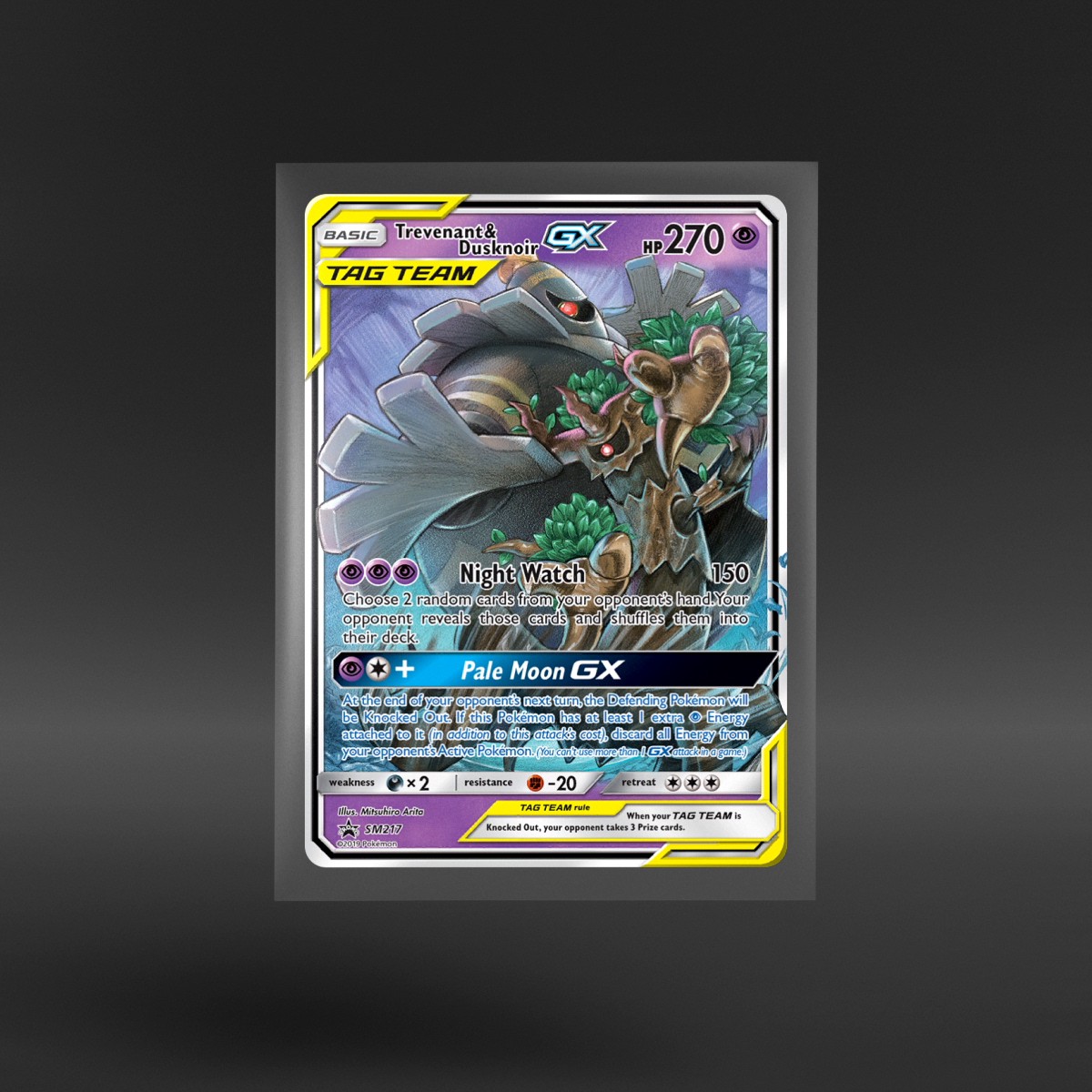 SM Black Star Promos #SM217 Trevenant & Dusknoir-GX