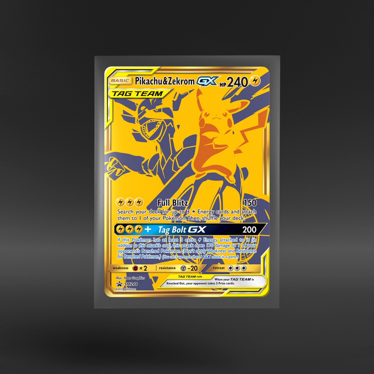 SM Black Star Promos #SM248 Pikachu & Zekrom-GX