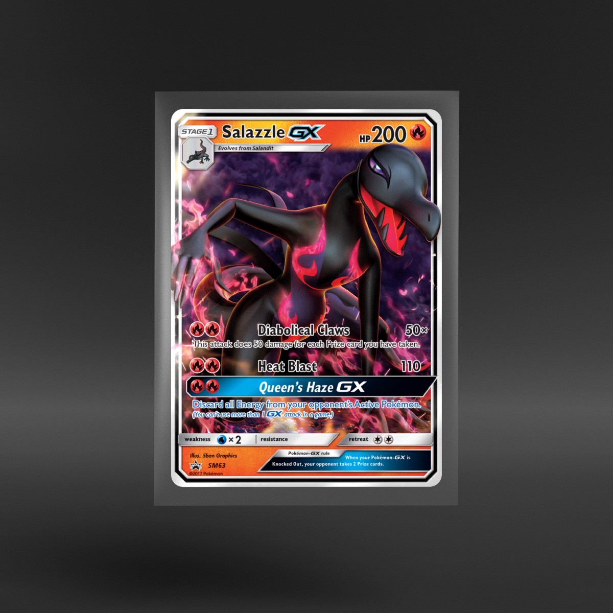 SM Black Star Promos #SM63 Salazzle-GX