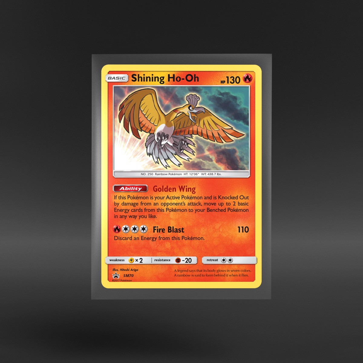 SM Black Star Promos #SM70 Shining Ho-Oh