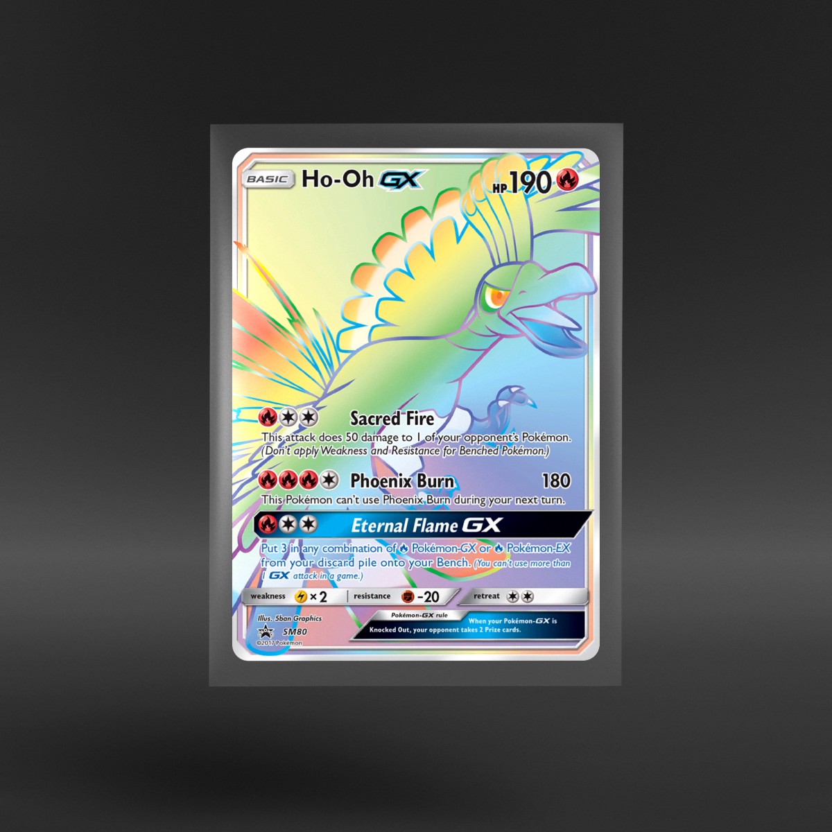 SM Black Star Promos #SM80 Ho-Oh-GX