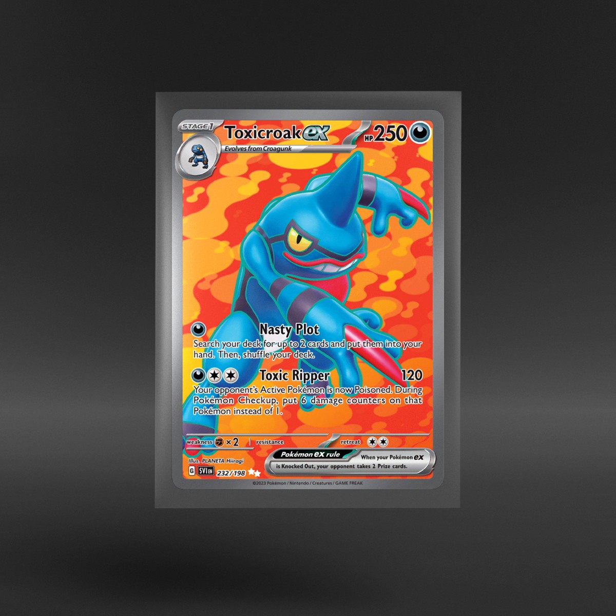 Scarlet & Violet #232/198 Toxicroak ex