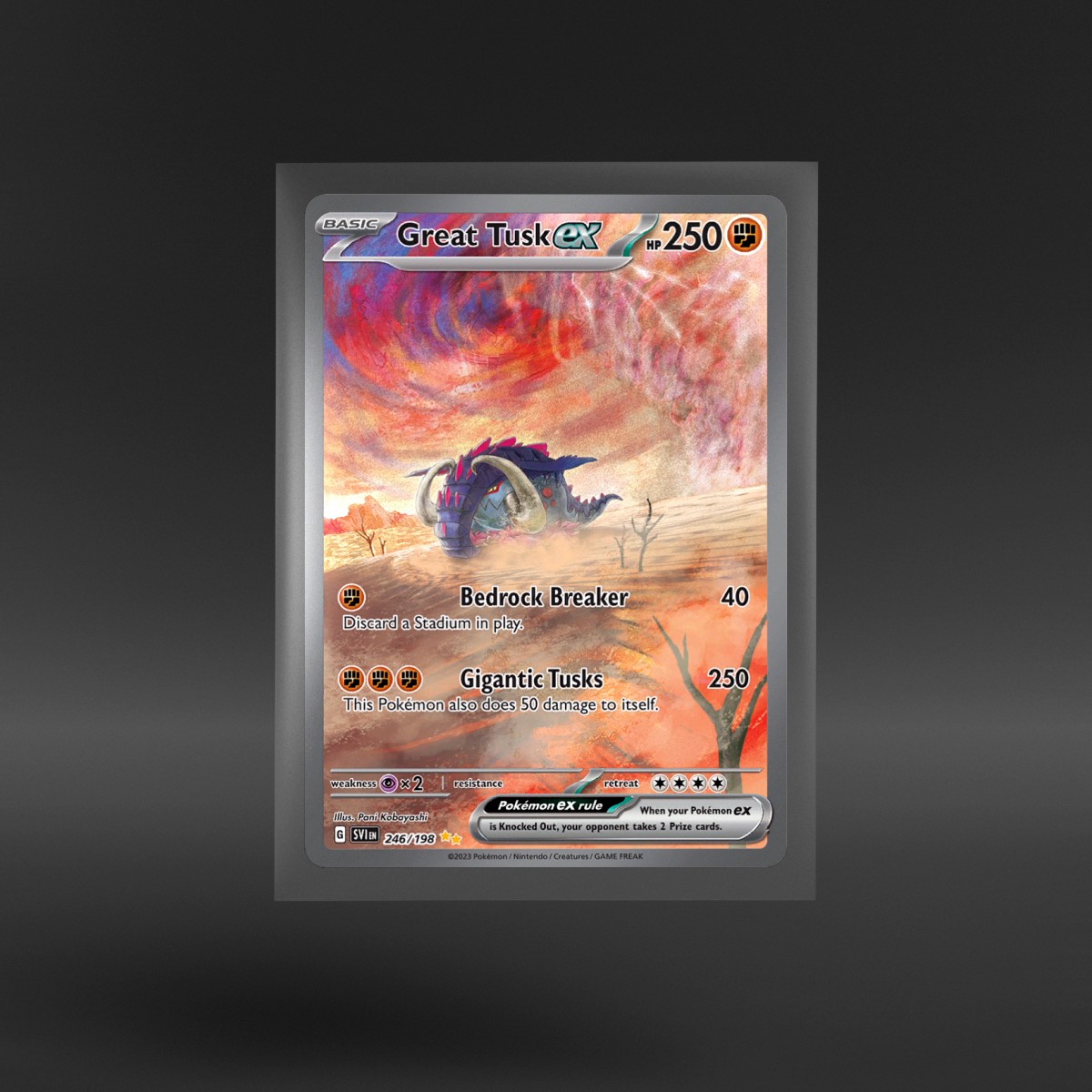 Scarlet & Violet #246/198 Great Tusk ex