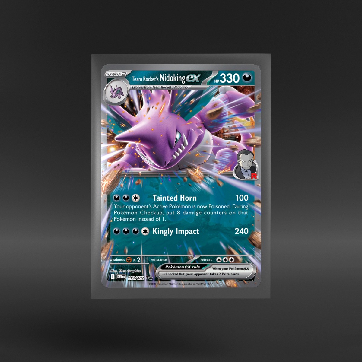 Destined Rivals #119/182 Team Rocket's Nidoking ex