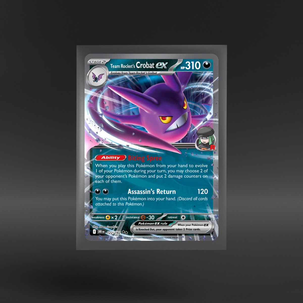 Destined Rivals #122/182 Team Rocket's Crobat ex