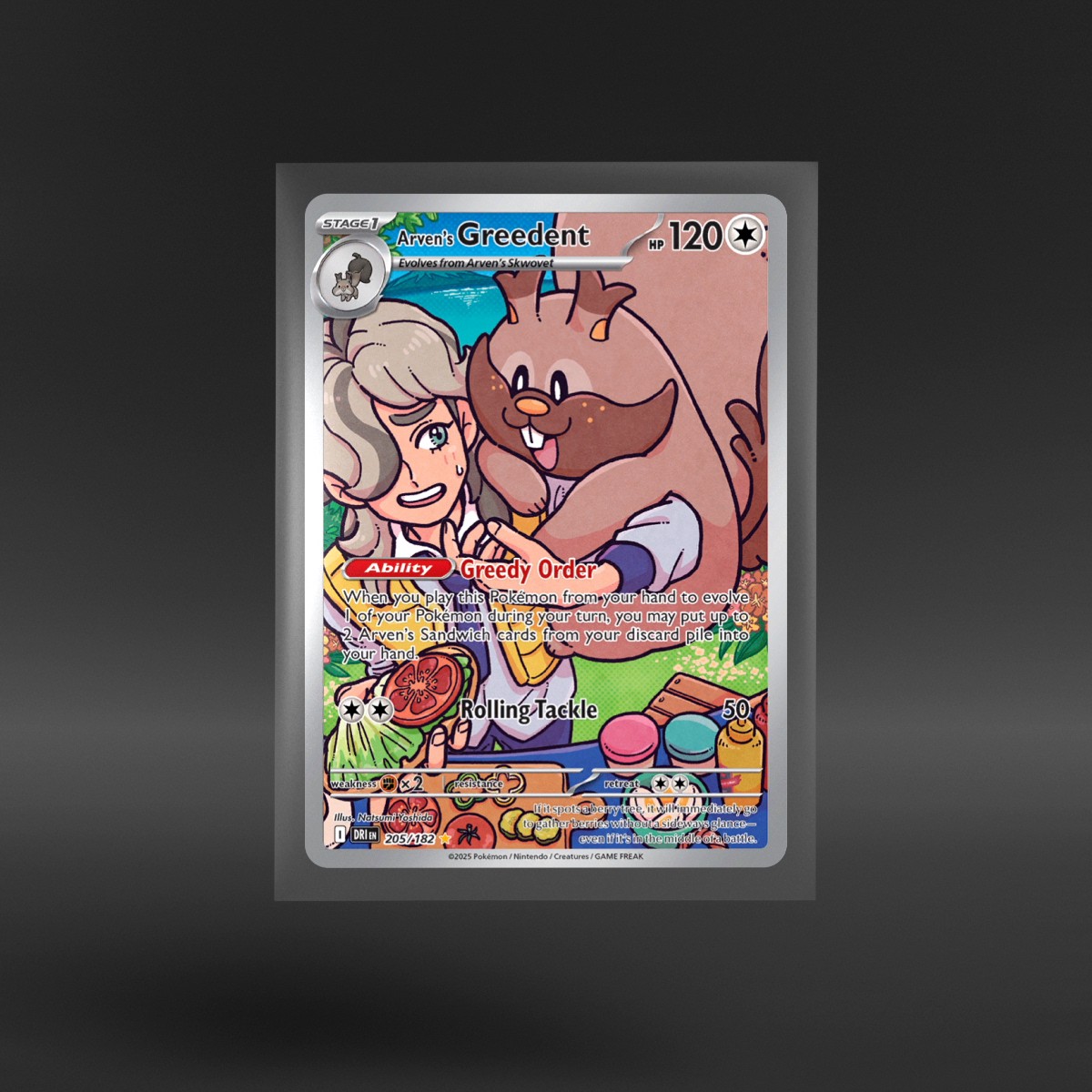 Destined Rivals #205/182 Arven's Greedent