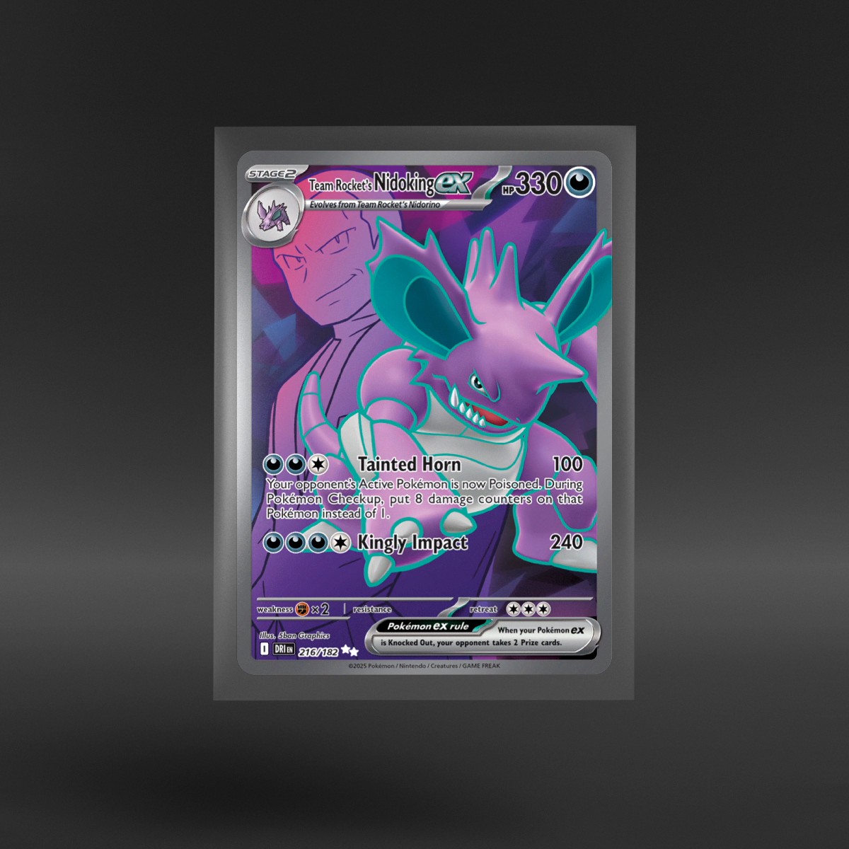 Destined Rivals #216/182 Team Rocket's Nidoking ex