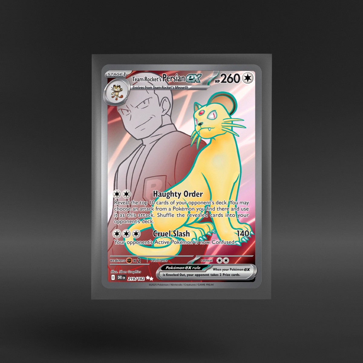 Destined Rivals #219/182 Team Rocket's Persian ex