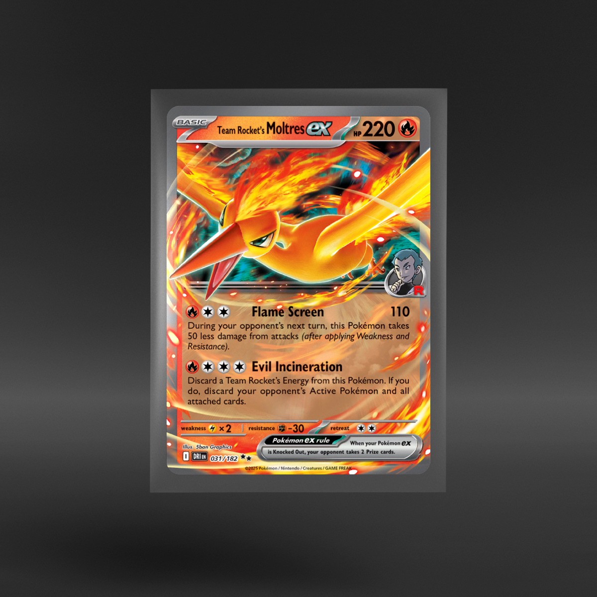 Destined Rivals #031/182 Team Rocket's Moltres ex