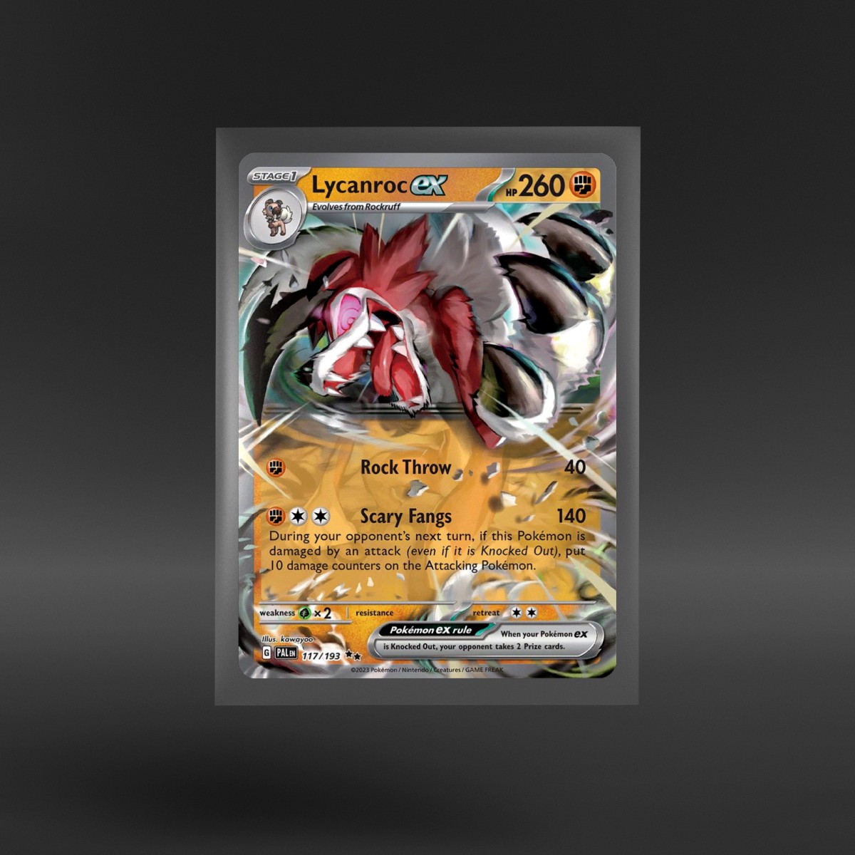 Paldea Evolved #117/193 Lycanroc ex