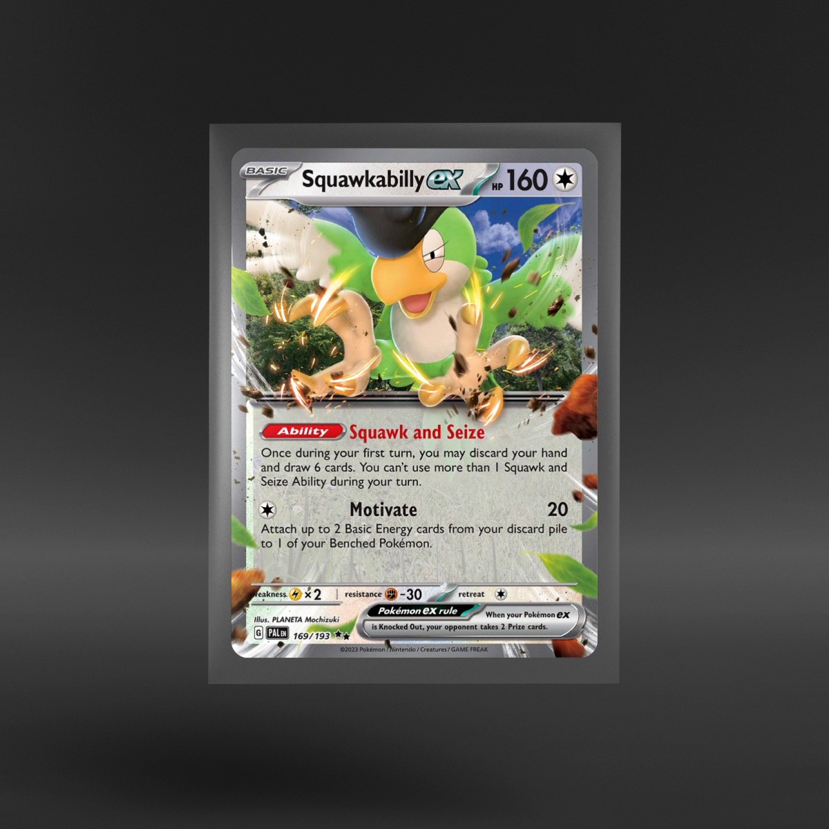 Paldea Evolved #169/193 Squawkabilly ex