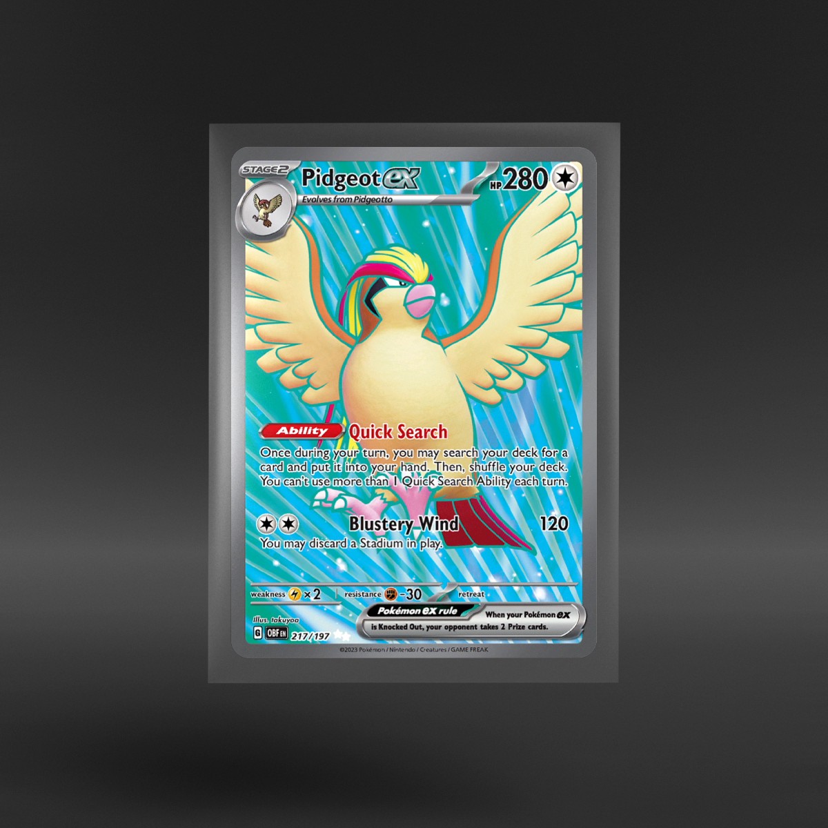 Obsidian Flames #217/197 Pidgeot ex