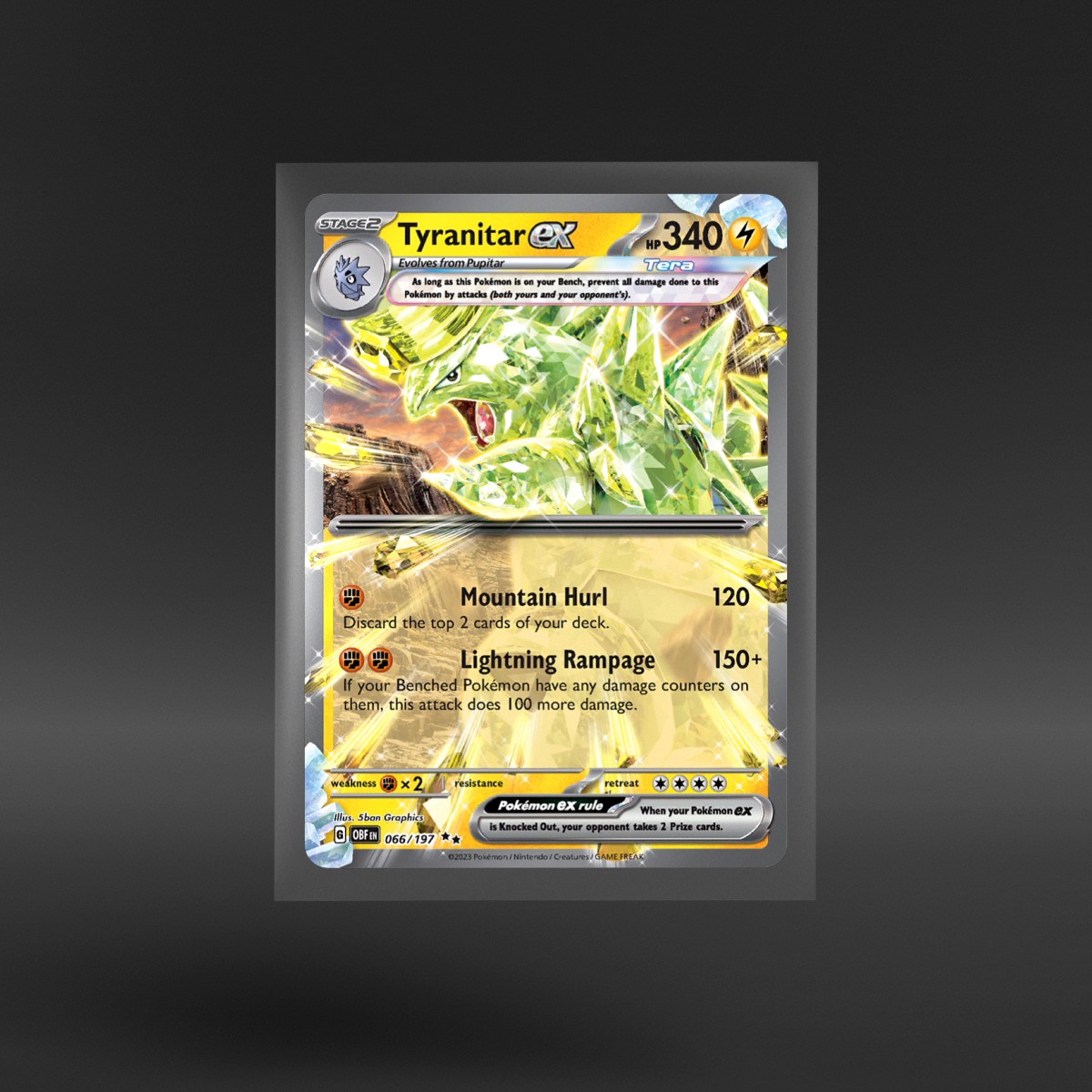 Obsidian Flames #066/197 Tyranitar ex
