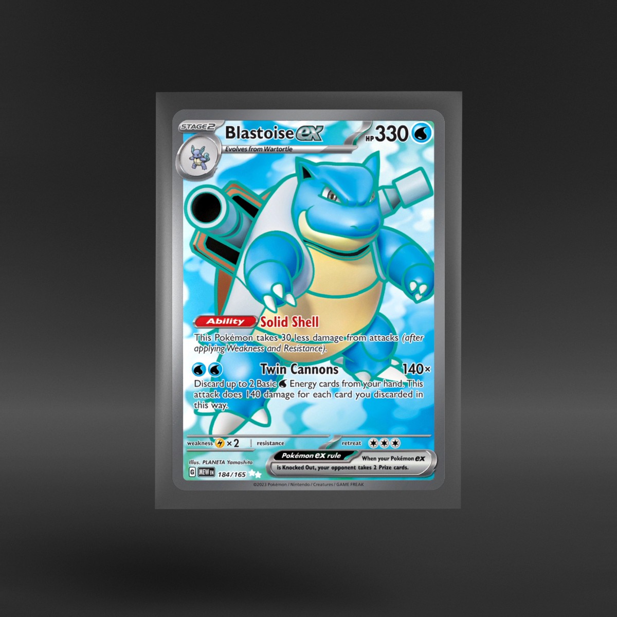 151 #184/165 Blastoise ex