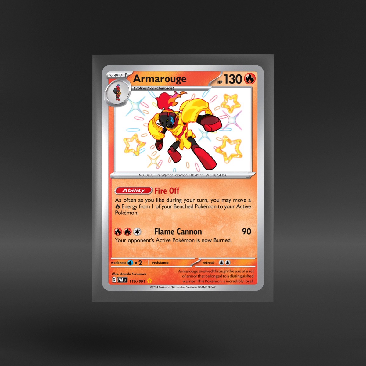 Paldean Fates #115/091 Armarouge