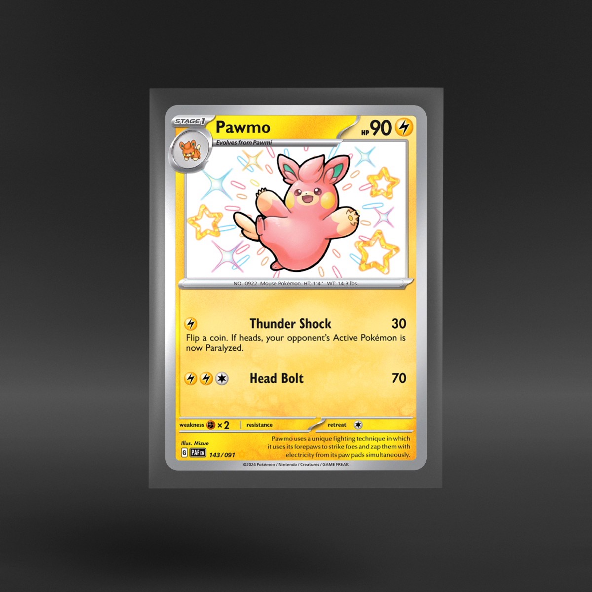 Paldean Fates #143/091 Pawmo