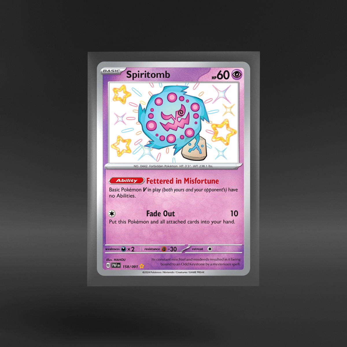 Paldean Fates #158/091 Spiritomb