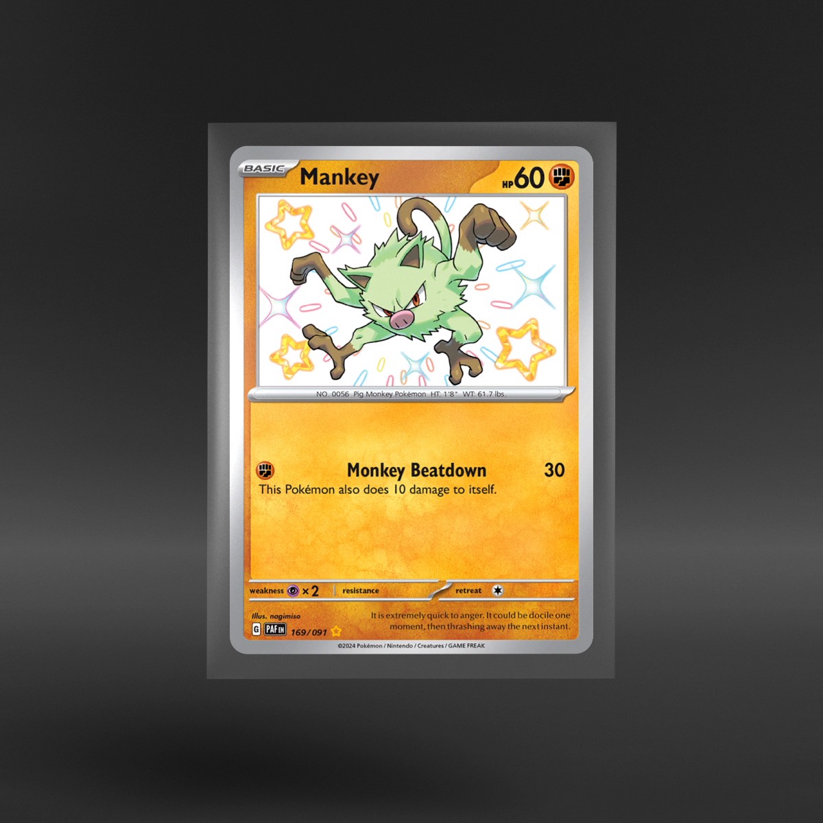 Paldean Fates #169/091 Mankey