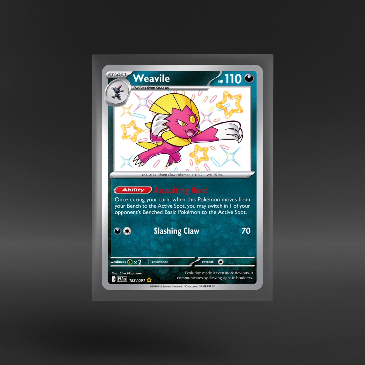 Paldean Fates #183/091 Weavile