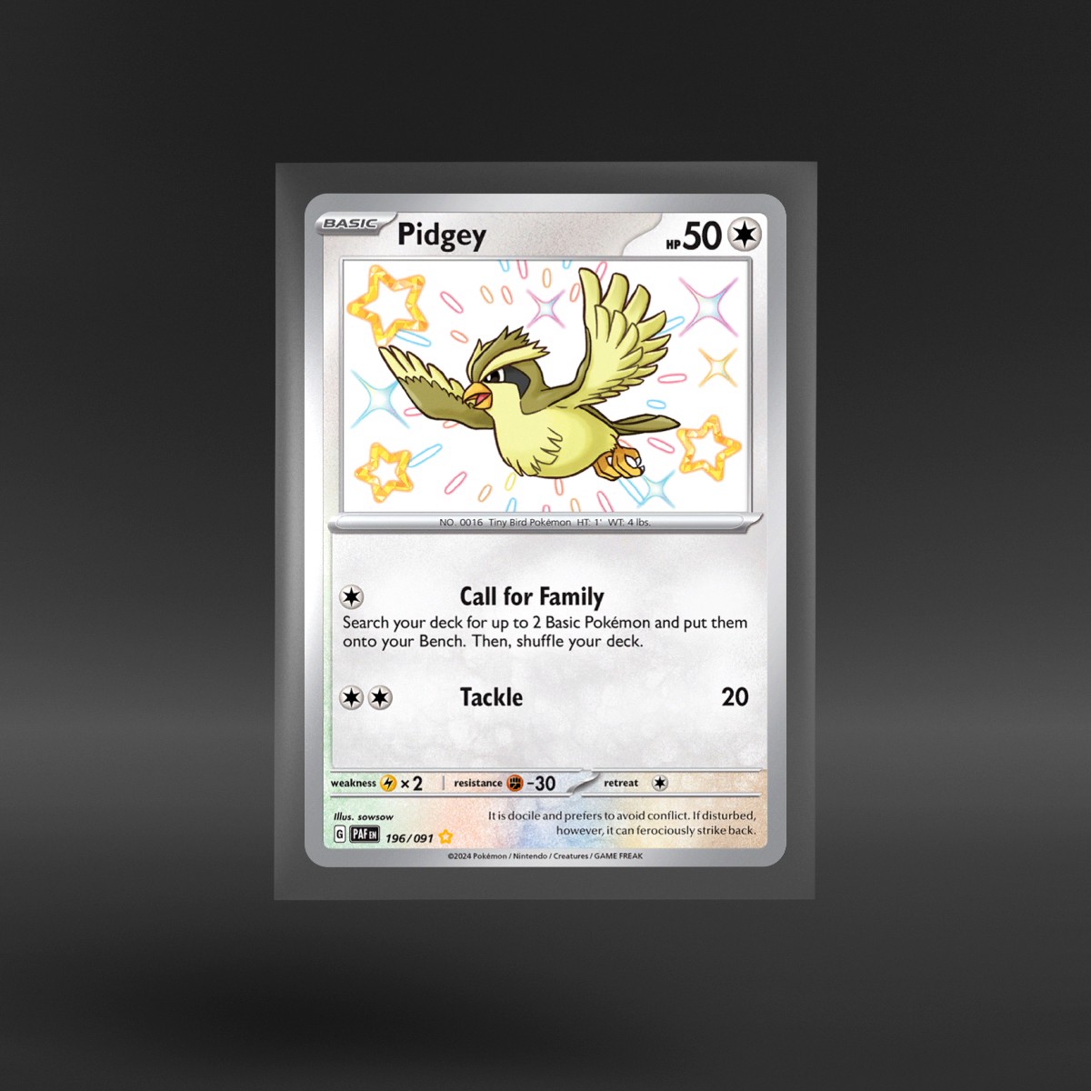 Paldean Fates #196/091 Pidgey